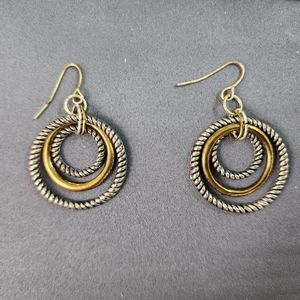 3 Ring Hoop Earrings